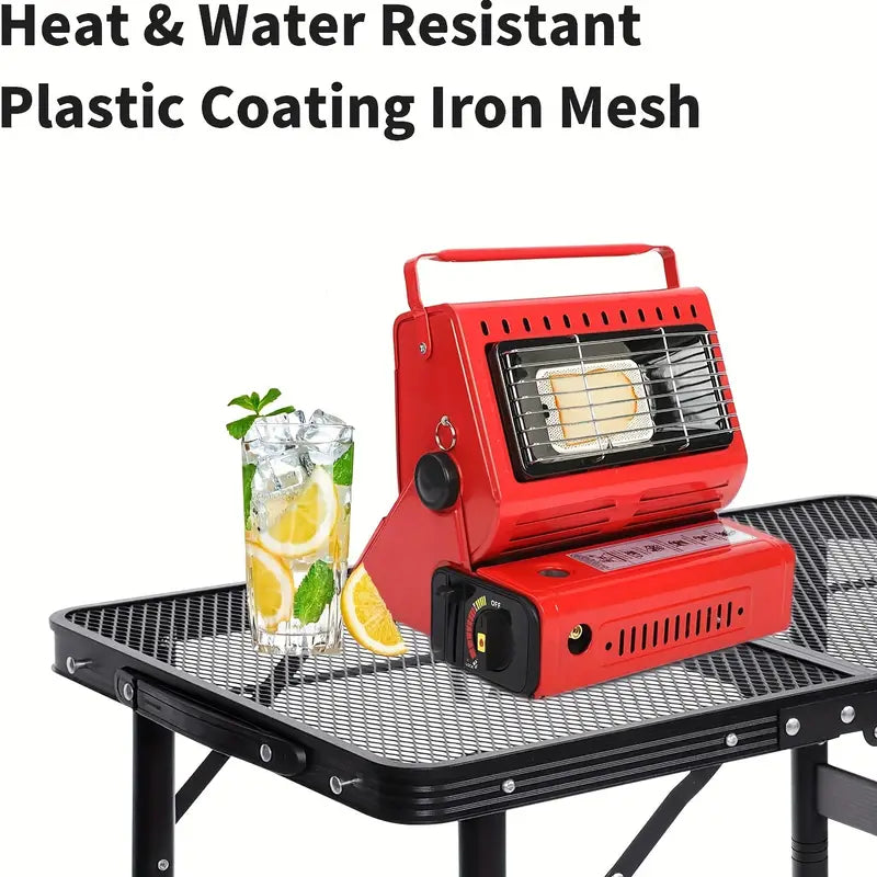 Portable Adjustable Height Folding Table with Handle