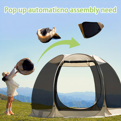 6-8 Person All-Season Portable Sheer Camping Tent