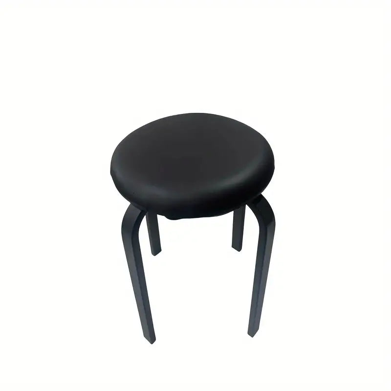 Contemporary Black Metal Vanity Stool