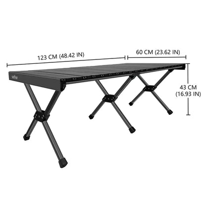 Portable Aluminum Folding Table with Carrying Bag