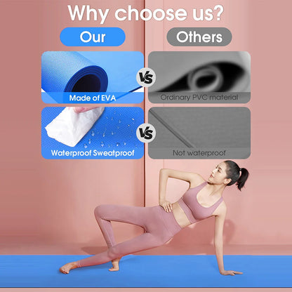 Anti-Skid EVA Yoga Mat for Fitness & Pilates (4mm)