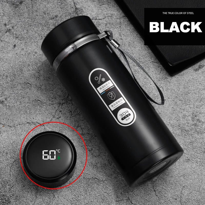 Thermos Bottle with LED Display Stainless Steel