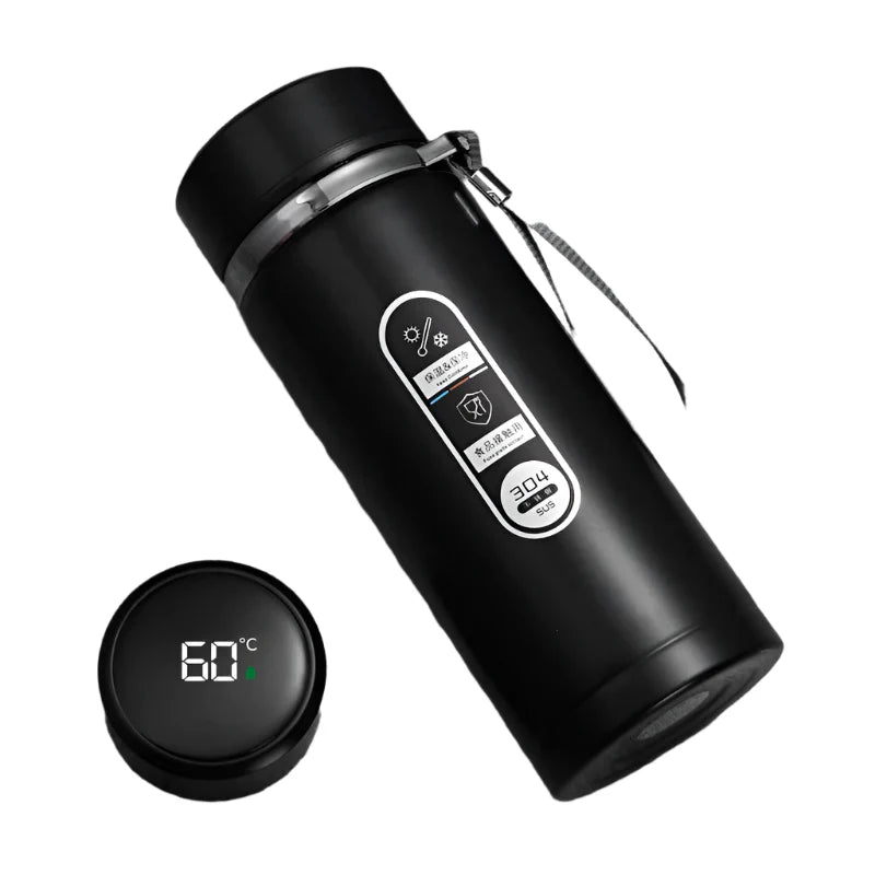 Thermos Bottle with LED Display Stainless Steel