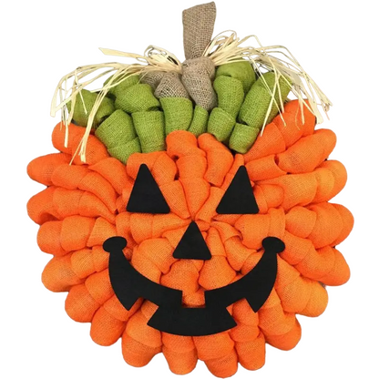 Haunted Harvest: A Pumpkin Patch Wreath