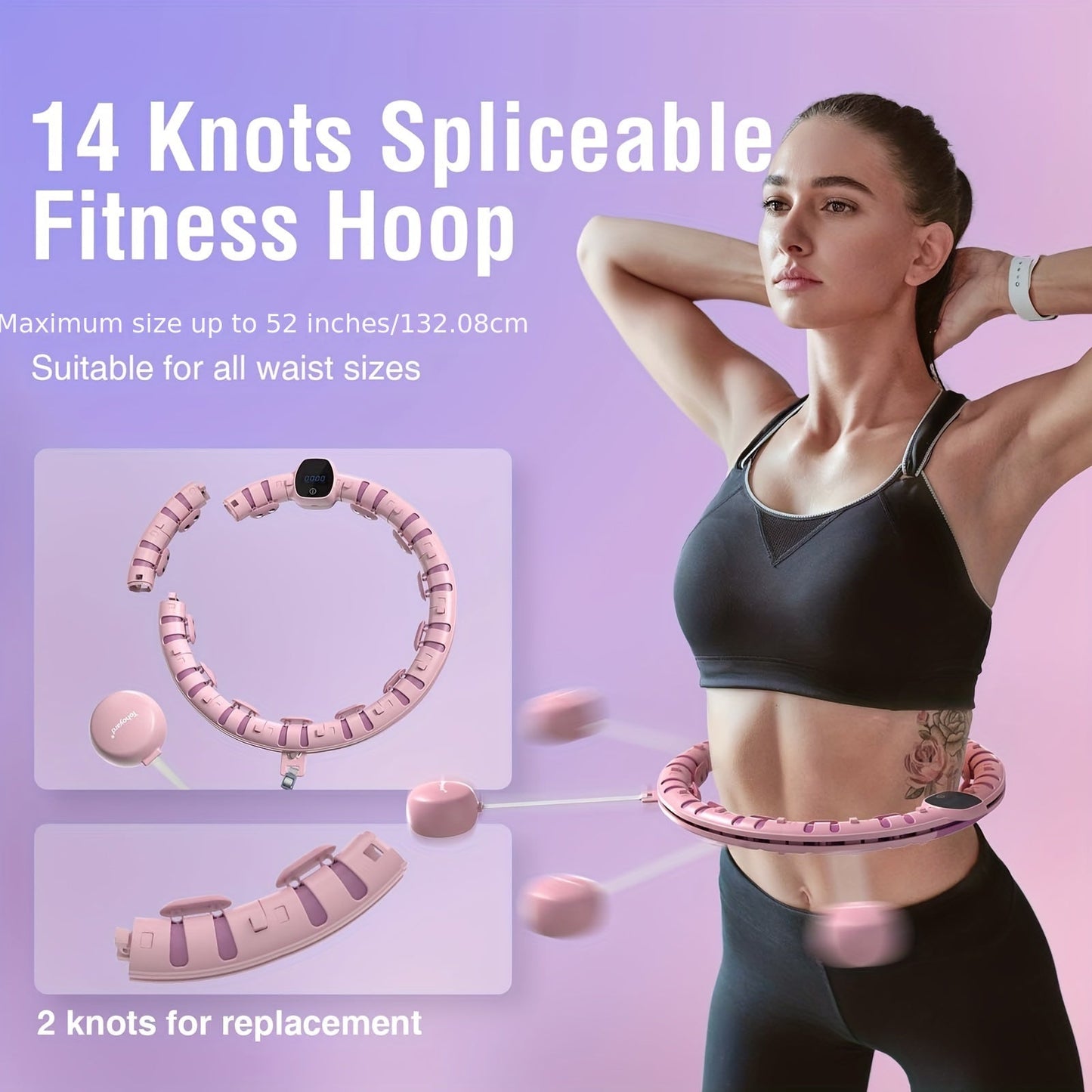 Smart Fitness Hoop with HD Counter Display