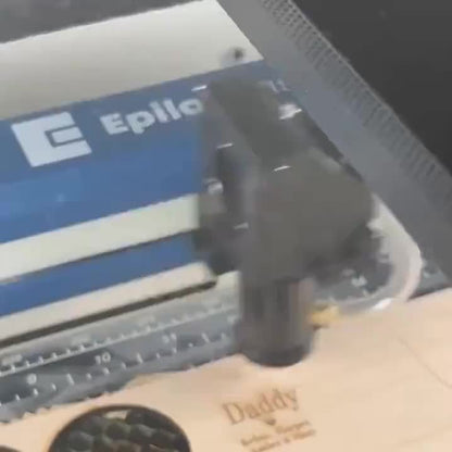 Unique 'No One Measures Up' Wooden Tape Measure – Orange Metal Lock