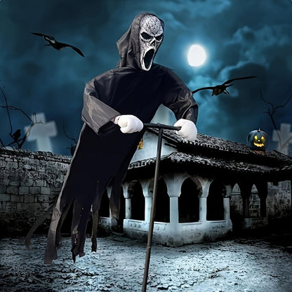 Halloween Scarecrow with Ghost Robe