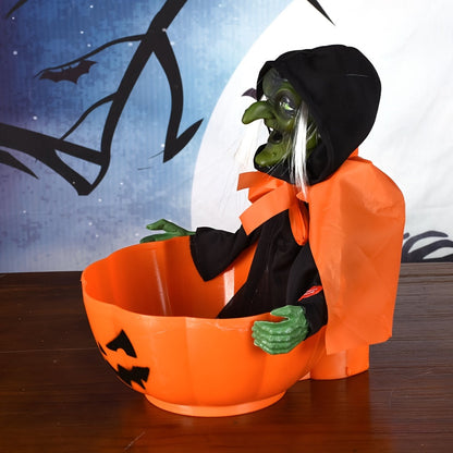 Halloween Skeleton Haunted House Decoration with Voice Control