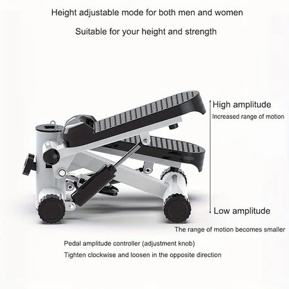 Mini Exercise Stepper with Resistance Band and Calories Counter