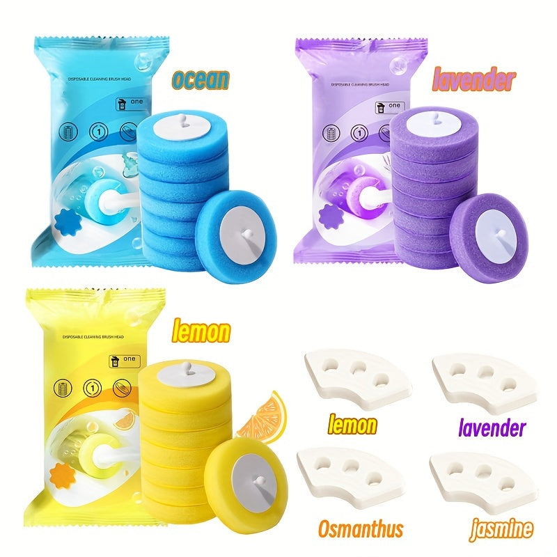 Disposable Toilet Brush Set Wall Mount (10pcs)