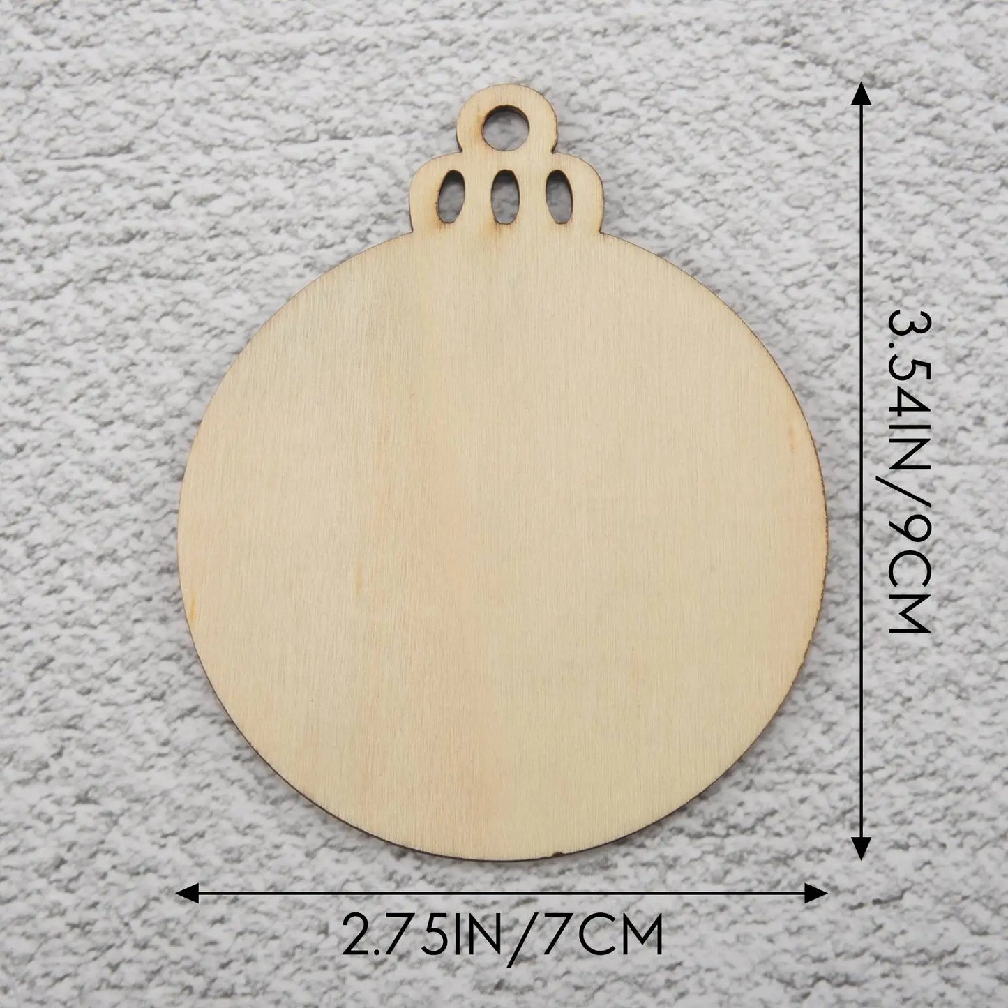 DIY Wooden Round Bauble Ornaments with Twines