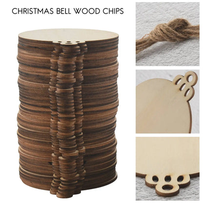 DIY Wooden Round Bauble Ornaments with Twines
