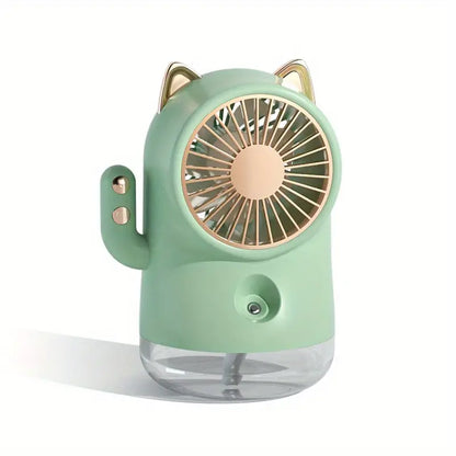 USB Rechargeable Water Spray Fan