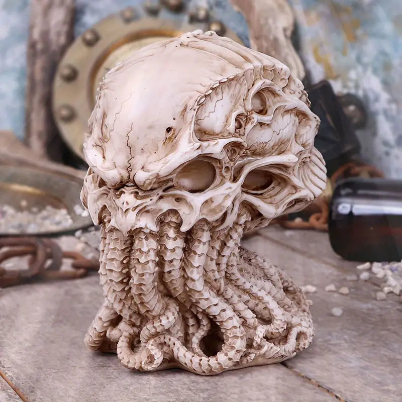 Mythological Resin Statue - Octopus Head Skull