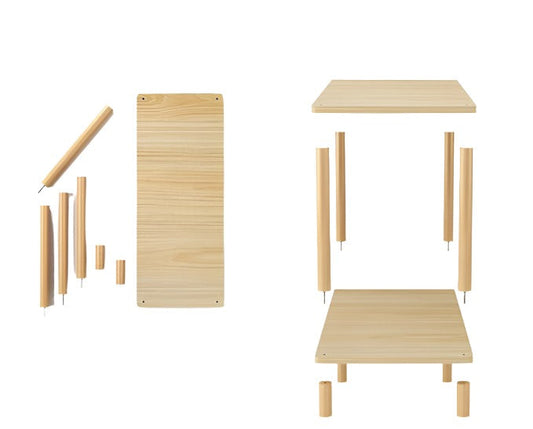 Nature-Inspired Wooden End Table