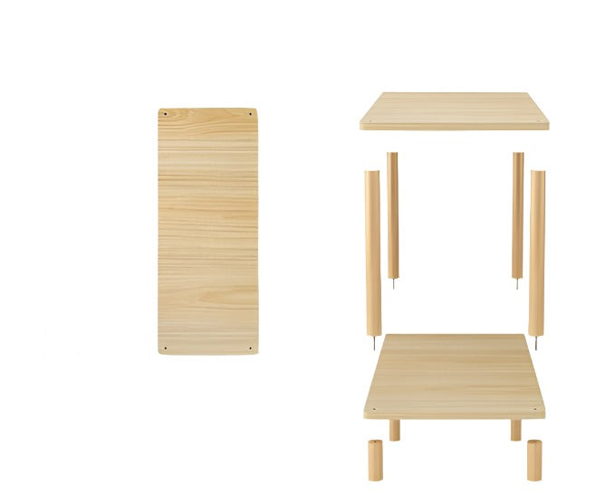 Nature-Inspired Wooden End Table