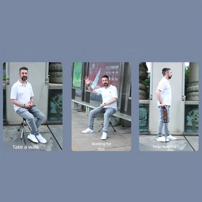 2-in-1 Trekking Pole with Foldable Seat