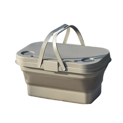 2-in-1 Picnic Basket Cooler with Table