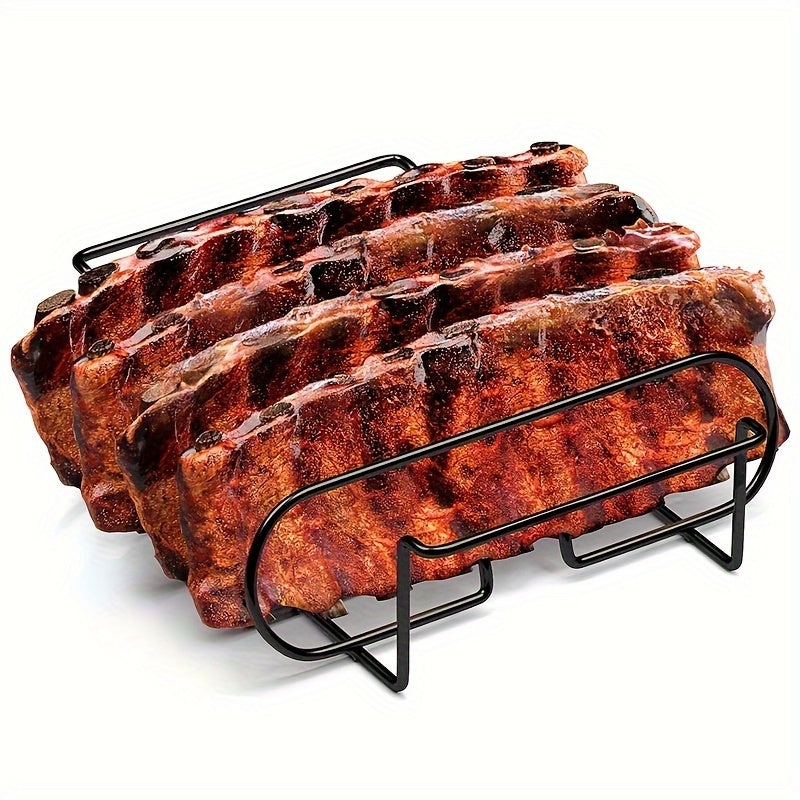 Carbon Steel Non-Stick BBQ Rib Roasting Rack