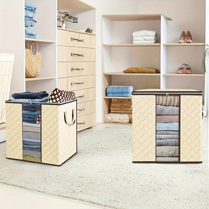 Large Foldable Storage Bins with Handles (3-Pack)