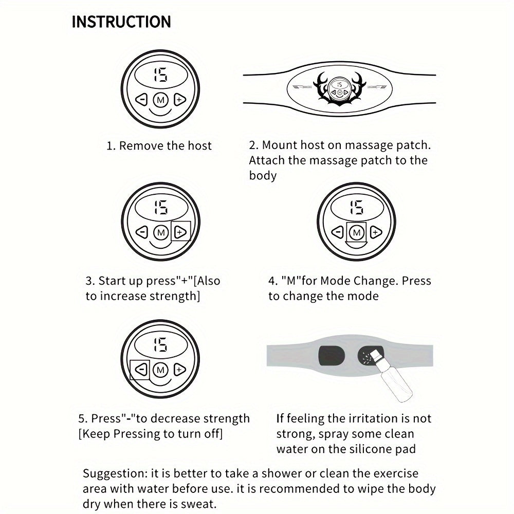 High-Intensity Abdominal Muscle Trainer – Portable Fitness Belt(Blue)