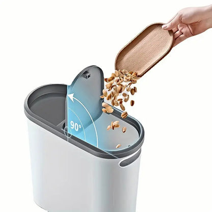1pc Bathroom Trash Can with Lid