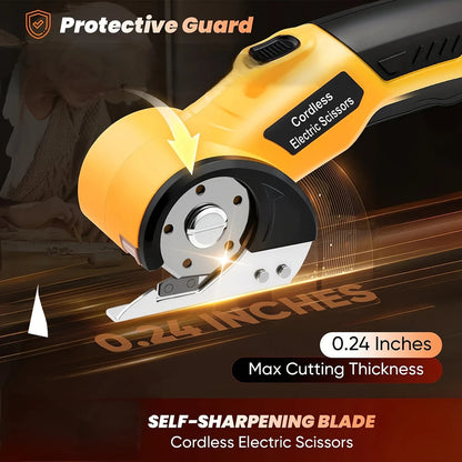 Cordless Electric Fabric Cutter with USB Rechargeable Battery