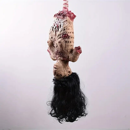 Hanging Doll - with Long Black Hair