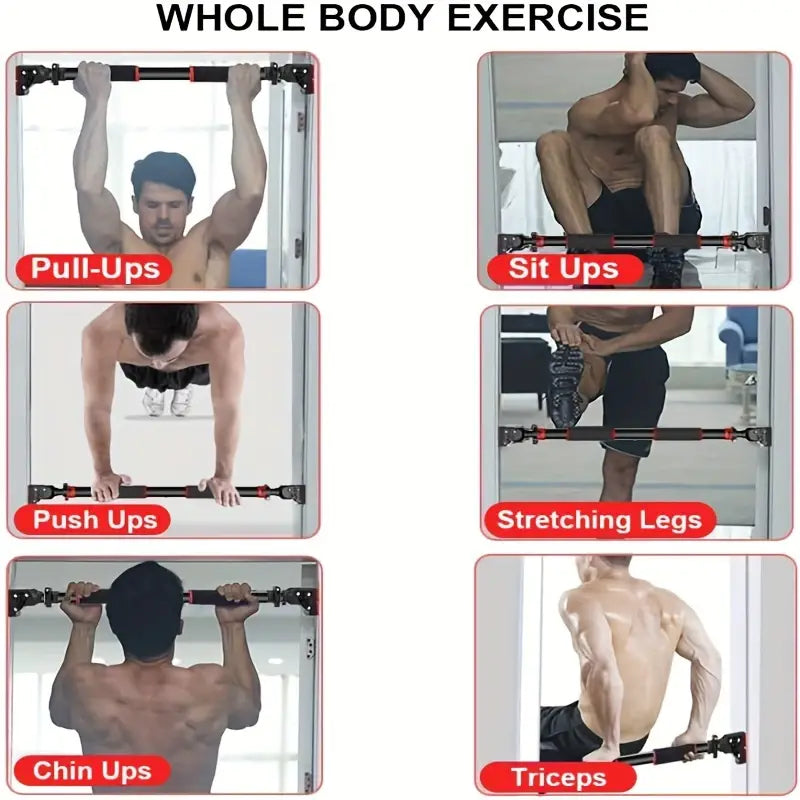 Adjustable Doorway Pull Up Bar - Home & Gym Fitness Essential
