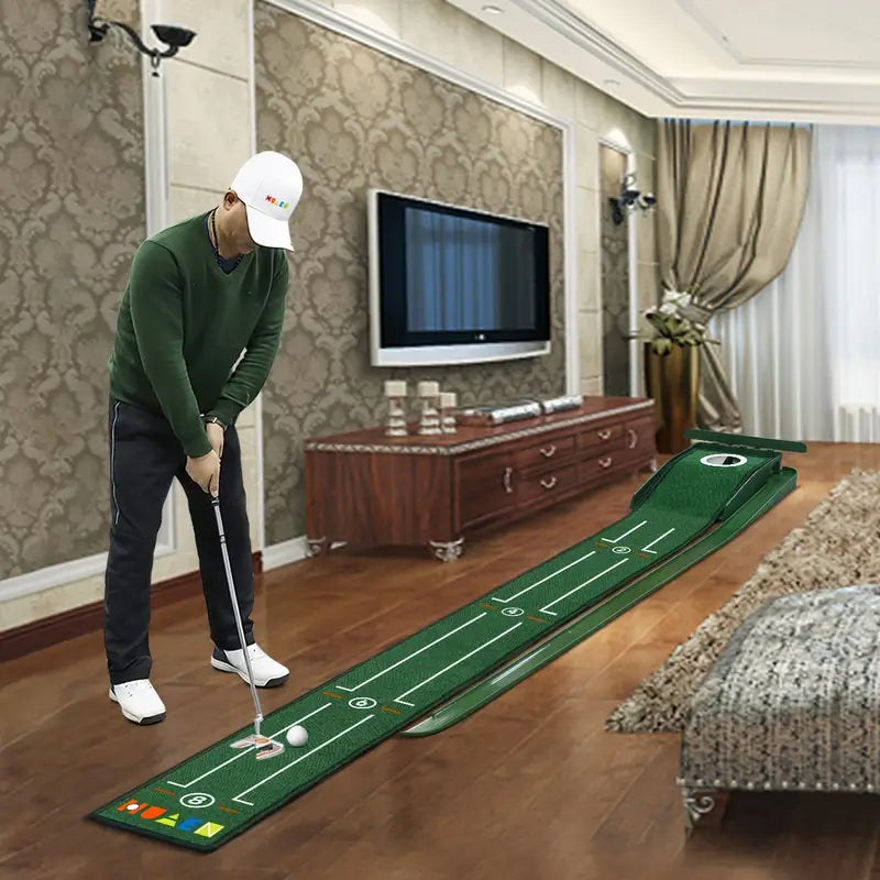 Compact Edition Portable Golf Putting Training Mat