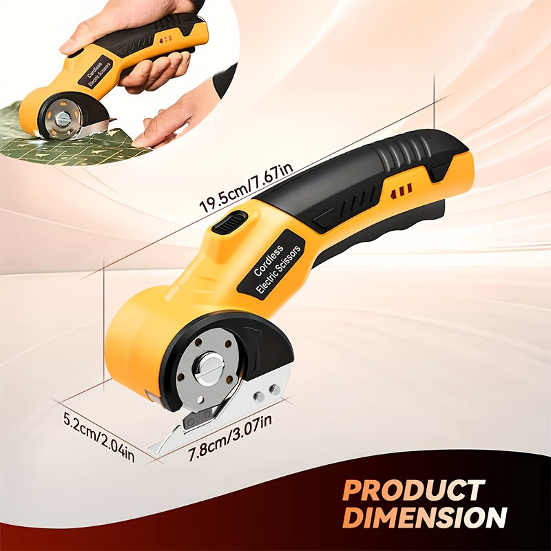 Cordless Electric Fabric Cutter with USB Rechargeable Battery