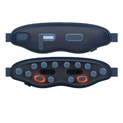 12-Point Eye Massager with Hot Compress & Visual Window(Blue)
