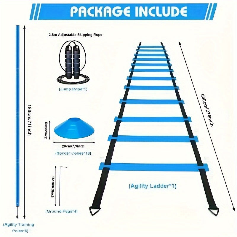 Agility Training Set with Ladder and Accessories