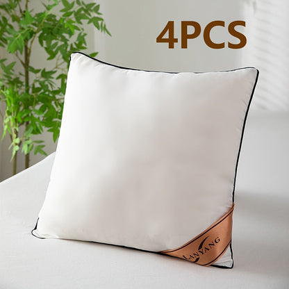 High-Rebound White Throw Pillows Set (4 pcs)