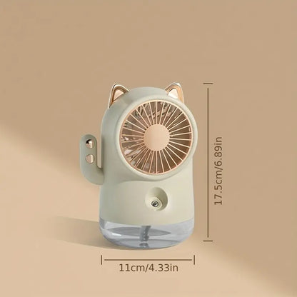 USB Rechargeable Water Spray Fan