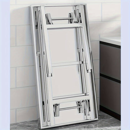 Folding Outdoor Stainless Steel Dining Table