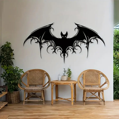 Victorian Gothic - Giant Majestic Bat Metal Wall Art