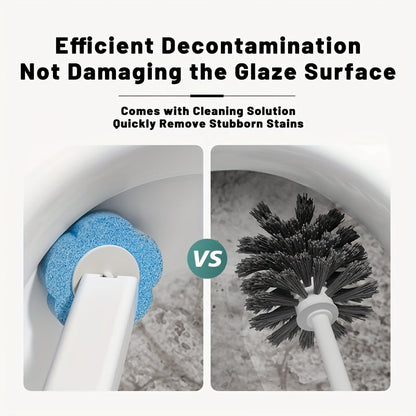 Toilet Brush Set with 12 Refill Heads