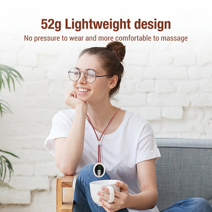 USB Rechargeable Neck & Shoulder Massager with Heat(White)