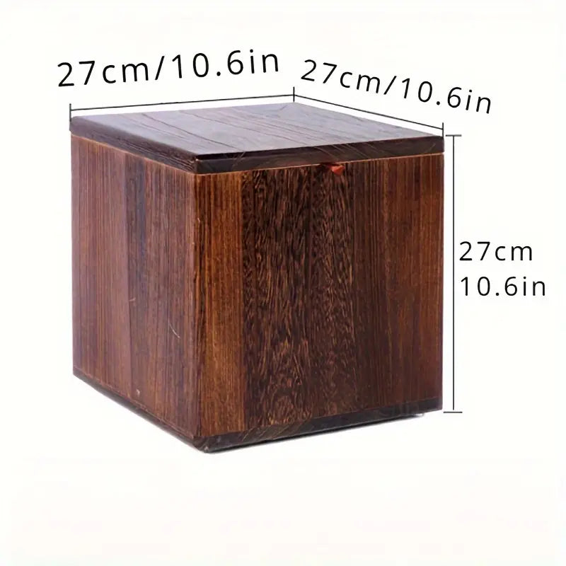 Flip Top Lid Storage Bench - Brown