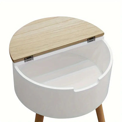 Floor Standing Organizer Lift-Top Storage Side Table