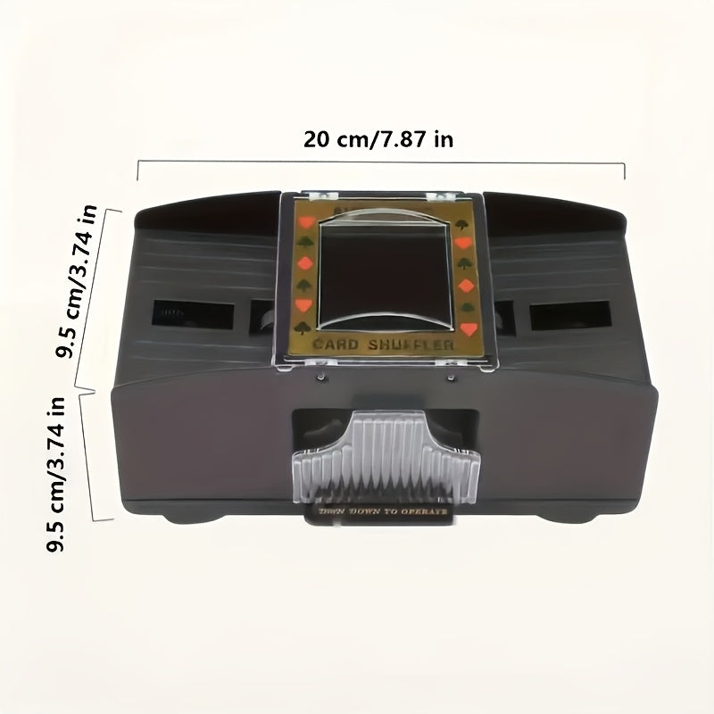 Dual Deck Automatic Card Shuffler for Poker Blackjack