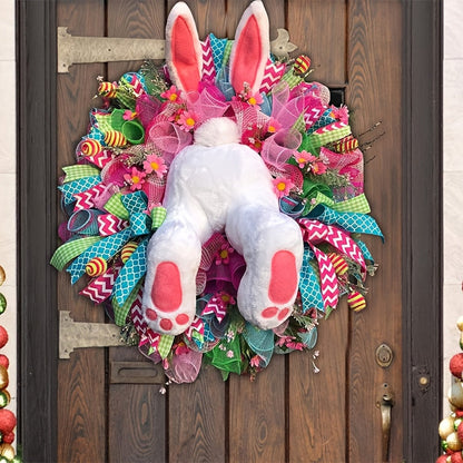 Classic Easter Bunny Wreath Door Decor
