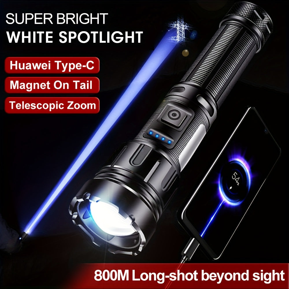 LED Flashlight with COB Work Light Rechargeable (5000LM)