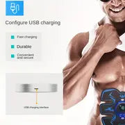 Rechargeable Remote Control Abdominal Muscle Toner, Muscle Trainer, Body Muscle Stimulator EMS Massager- Tone Your Abs, Hips, And Buttocks At Home