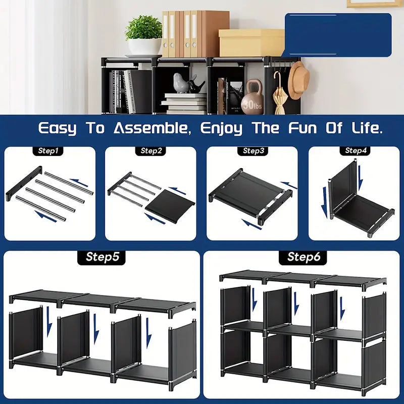 Revolutionize your storage strategy with our functional and chic bookshelf