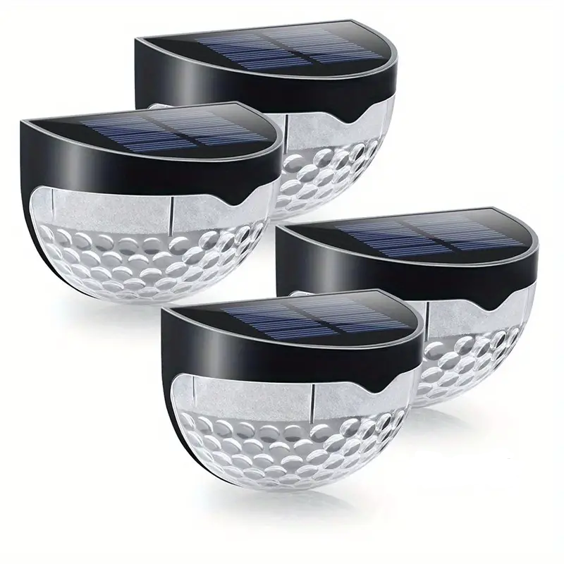 Illuminate Your Holidays: 4-Pack Solar Fence Lights for Festive Deck Decoration