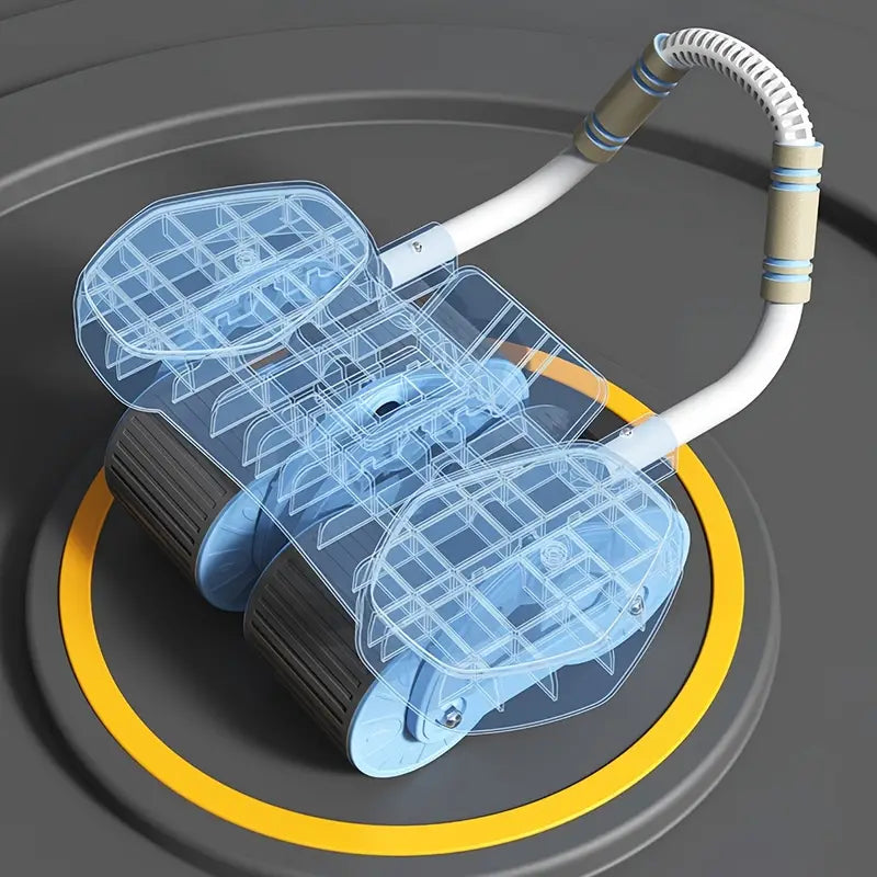 1pc Automatic Rebound Abdominal Roller - Portable 4-Wheel