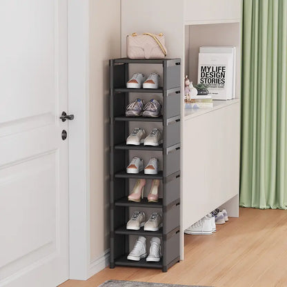 Step up your shoe storage with this space-saving tall rack