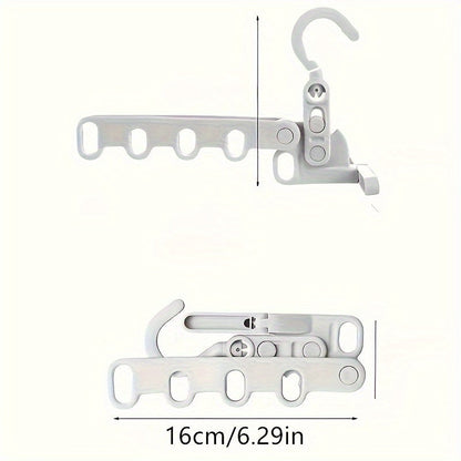 Foldable 5-Hole Hanger Portable Space-Saving Drying Rack
